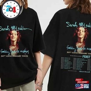 Sarah Mclachlan Fumbling Towards Ecstasy 30Th Anniversary Tour Shirt 2 Sided